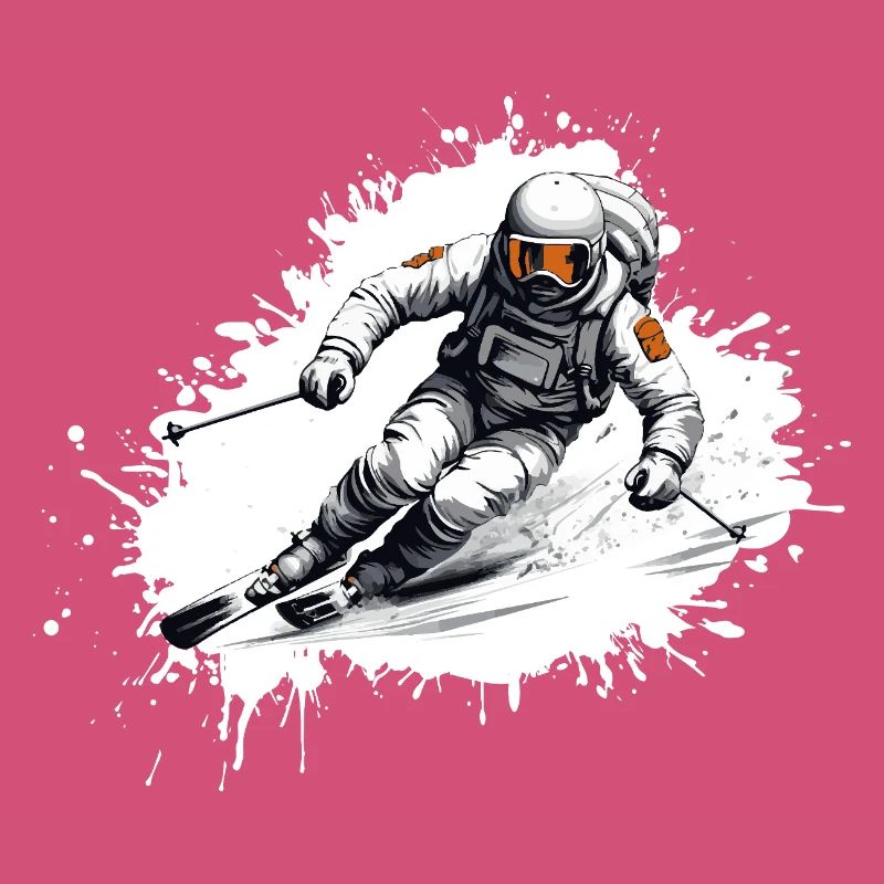 Astronaut Ski Skiing