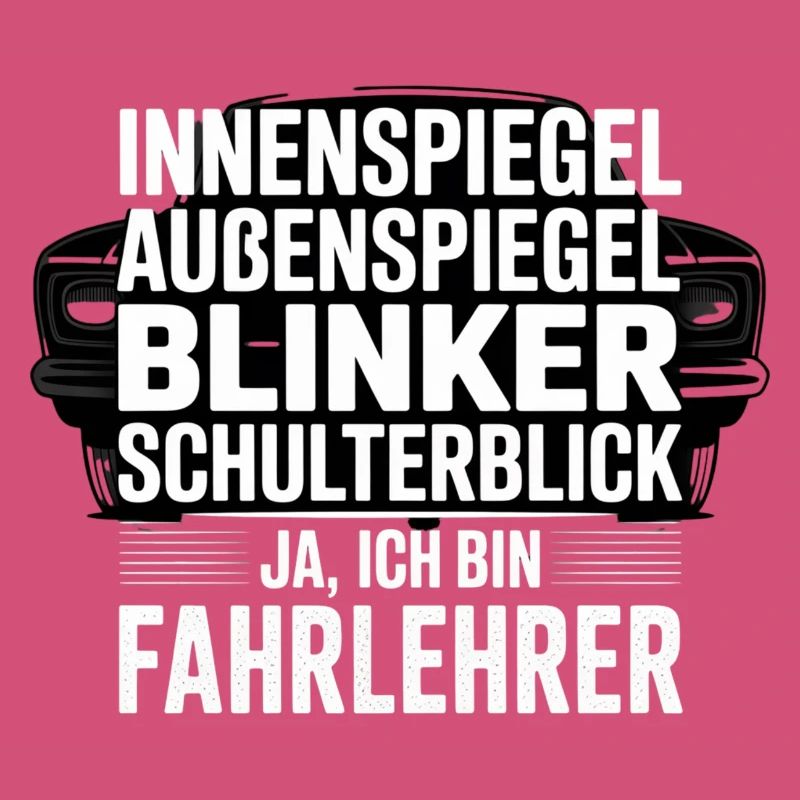 Fahrlehrer Spruch Schulterblick