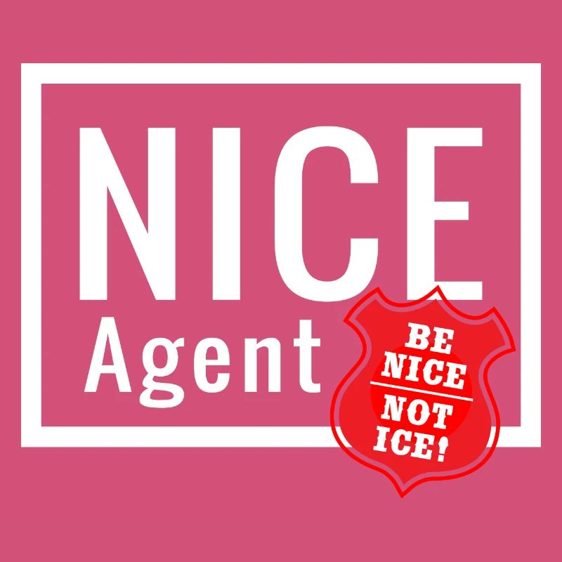 NICE Agent Logo mit Statement Be Nice Badge