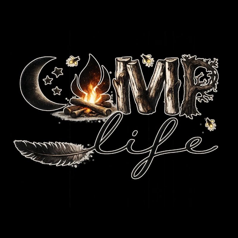 Vie de camp – Feu de camp, nature et liberté