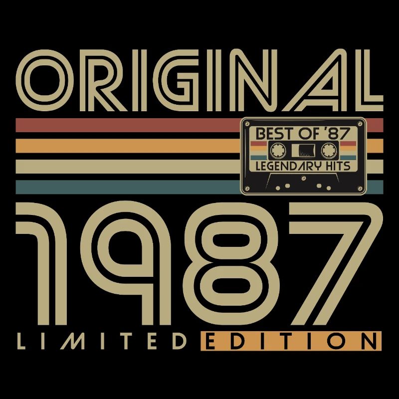 Original 1987 Vintage Birthday Retro Gift