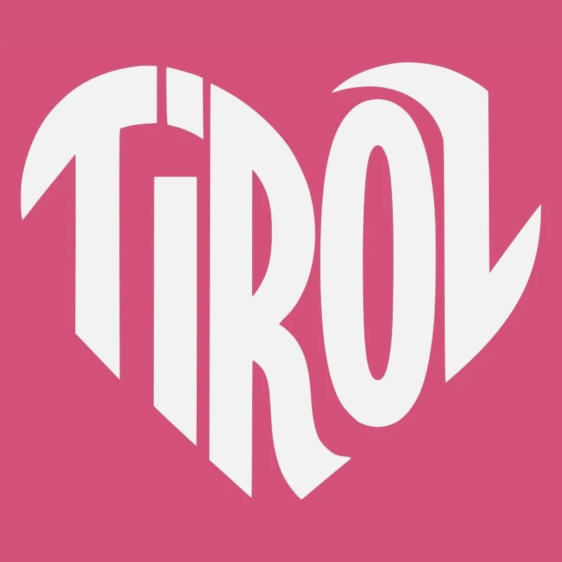 Tirol Herz Typografie
