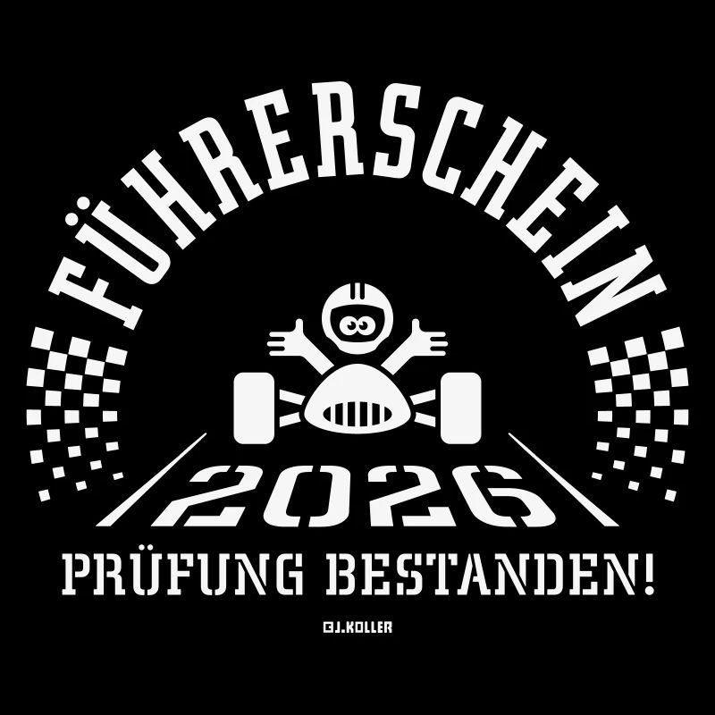 Führerschein 2026 – Fahrprüfung Bestanden! (White)