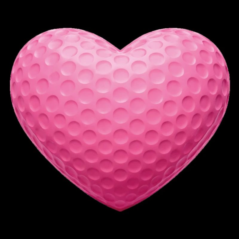 Texture de la balle de golf Pink Heart