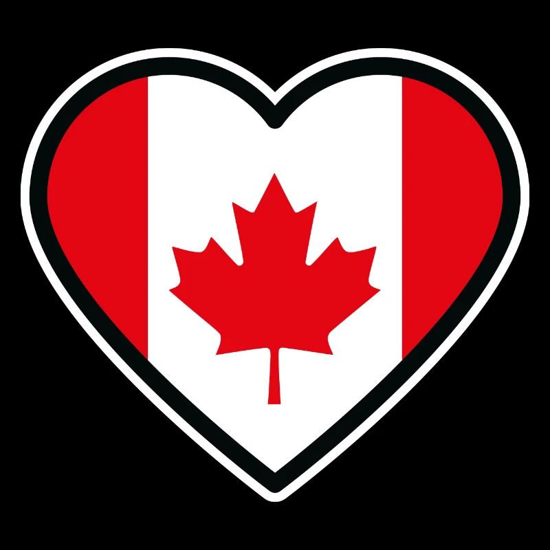 kanada flagge herz
