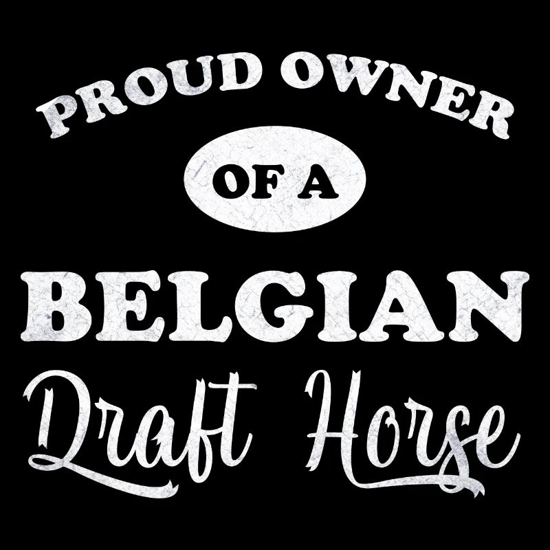 Fier propriétaire de cheval de trait belge