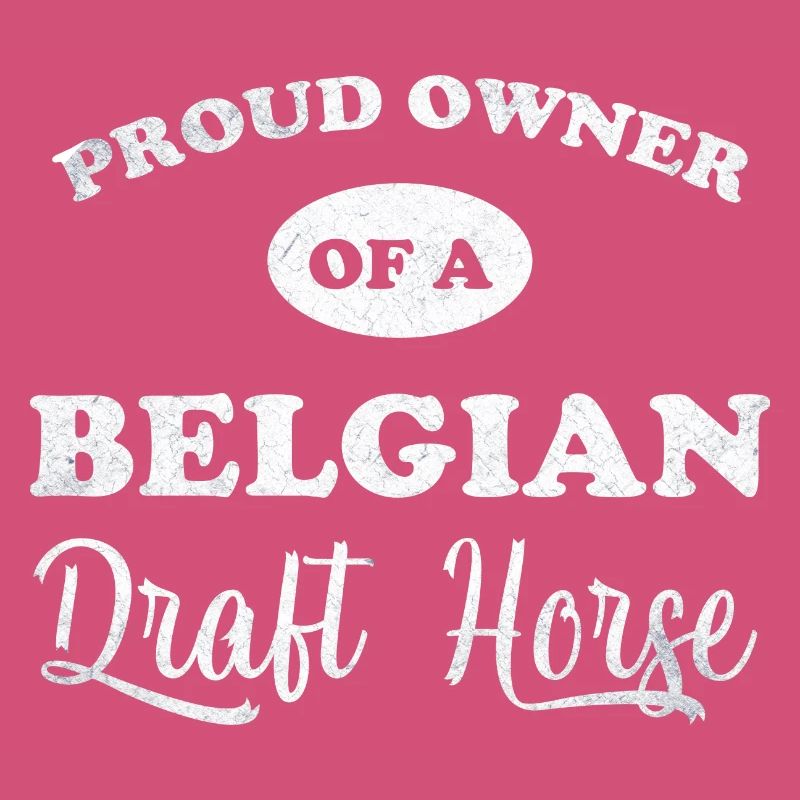 Fier propriétaire de cheval de trait belge