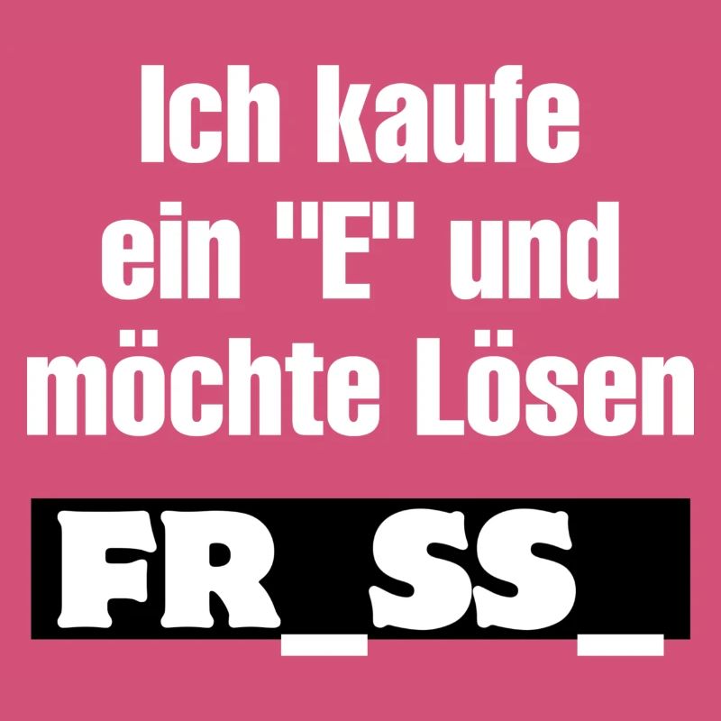 Ich kaufe ein E Großbuchstaben-Design