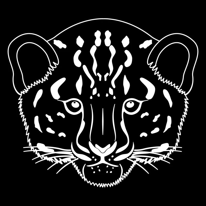 Panther Leopard Jaguar Kopf - Umriss