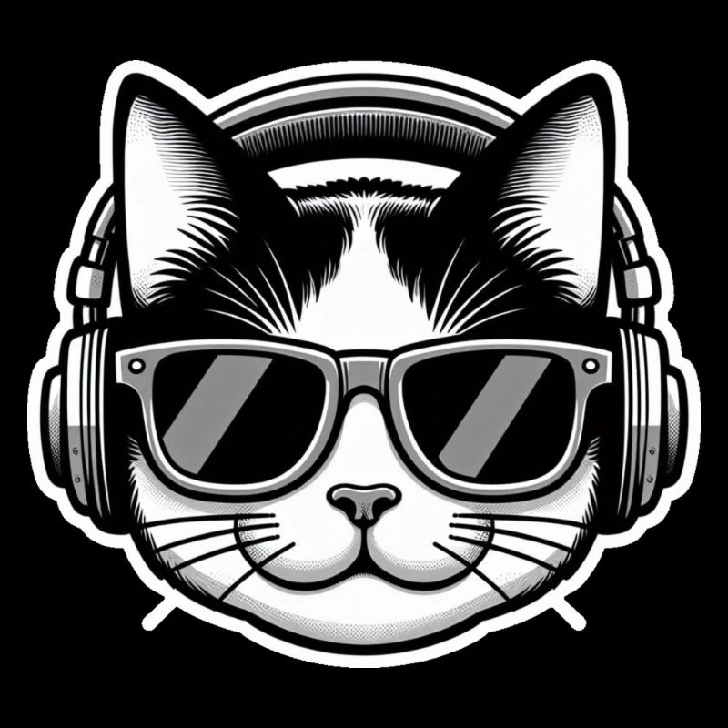 Casque Cat Glasses