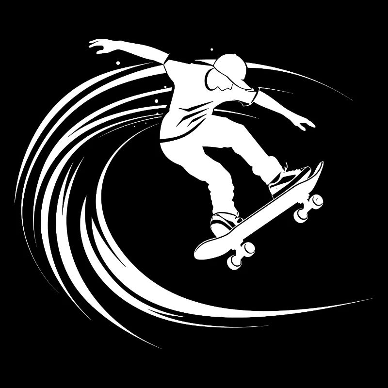 Skateboarder Drawing