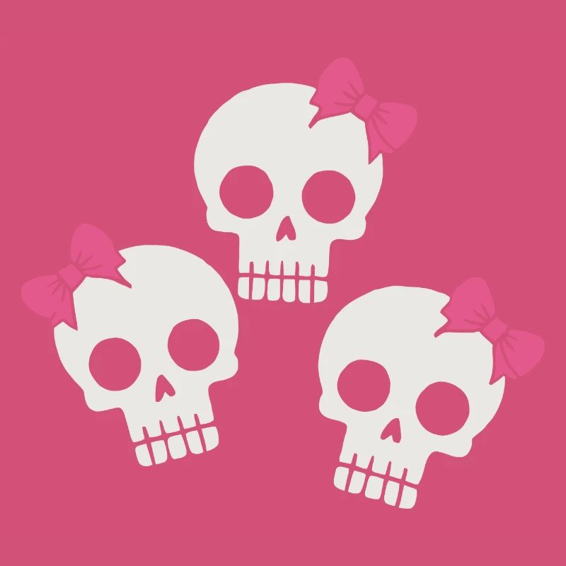 Cute Skull with Bows