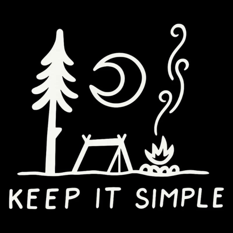 Minimal Camping Skizze: Keep It Simple
