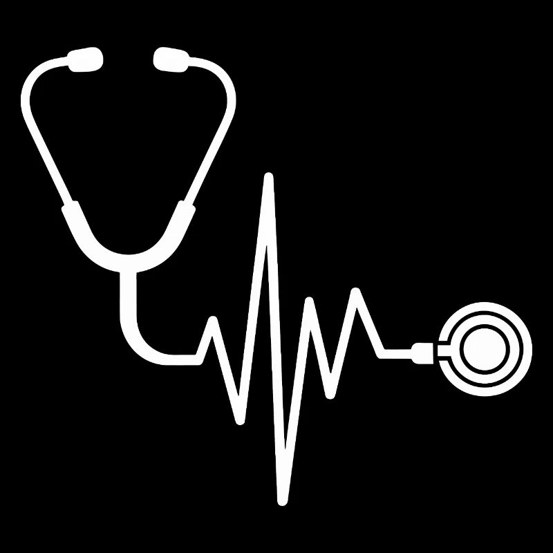 Conception de médecine stéthoscopique de battement de cœur