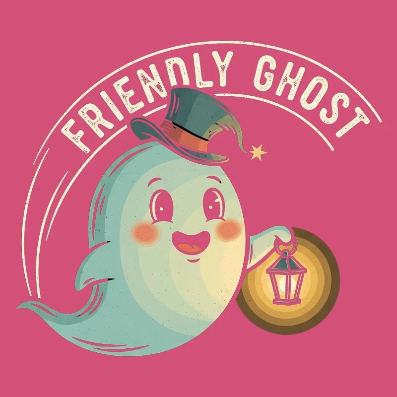Friendly Ghost with Lantern