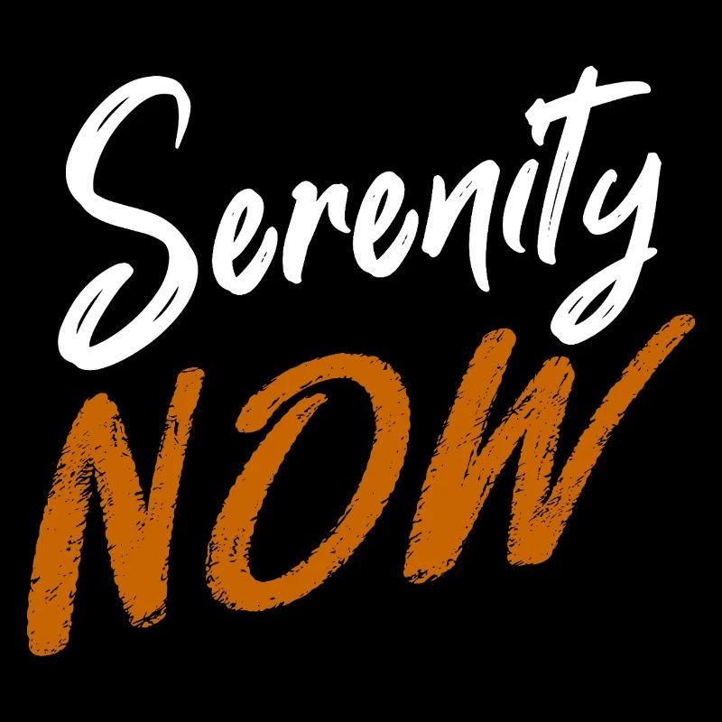 La sérénité maintenant, Typographie à la brosse