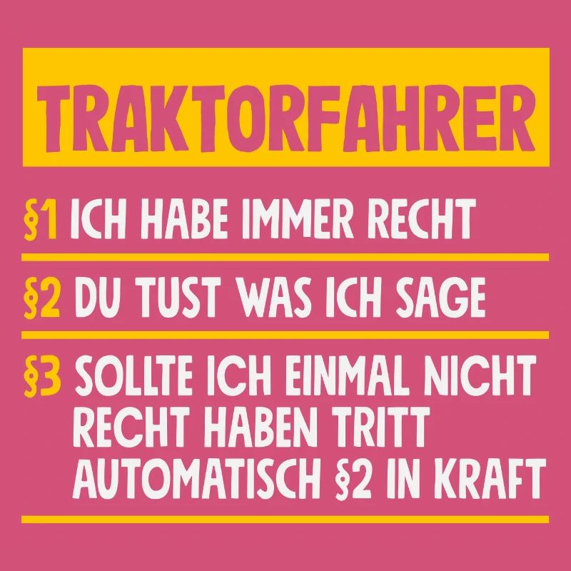 Lustiges Traktorfahrer Traktor Geschenk