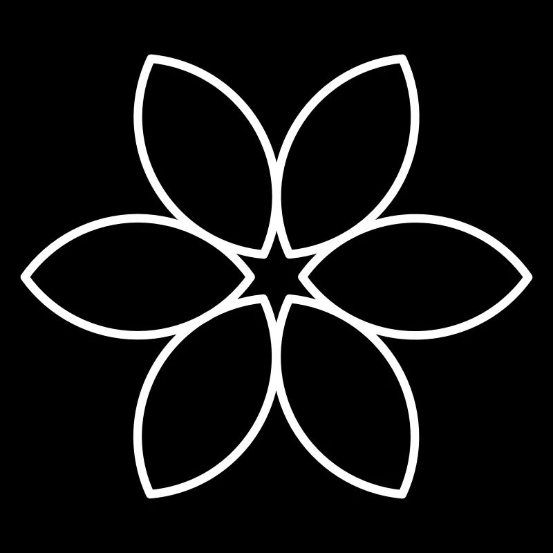 Fleur blanche unie