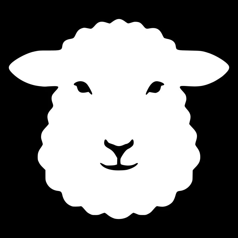 Sheep Head Lamb Wool Farm Vector
