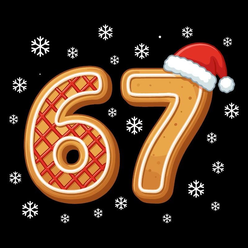 67 Noël Drôle de Noël Gingerbread 6 7 Mème du Père Noël
