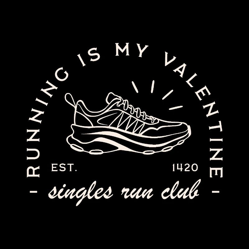 Club de course drôle de la Saint-Valentin