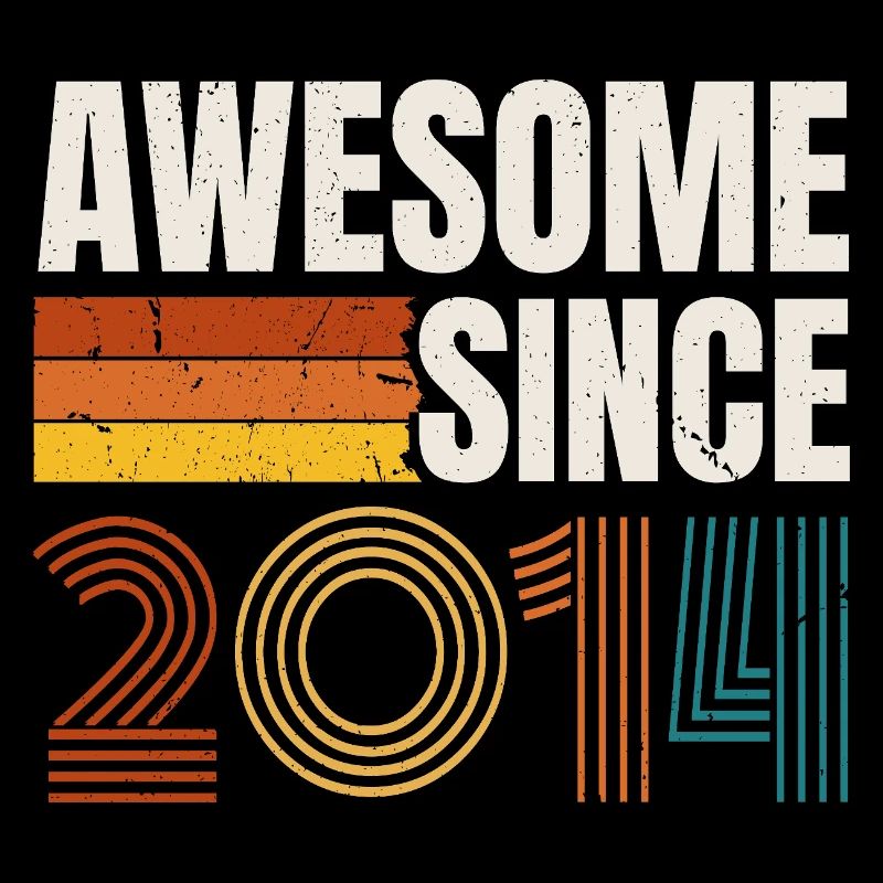 Großartig seit dem Retro-Vintage-Geburtstag 2014