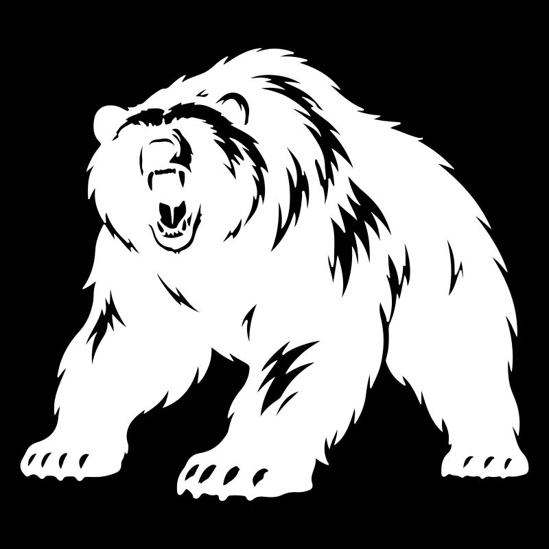 Silhouette de l’ours grizzli