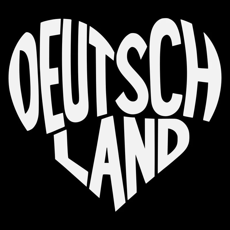 Herzschriftzug Deutschland