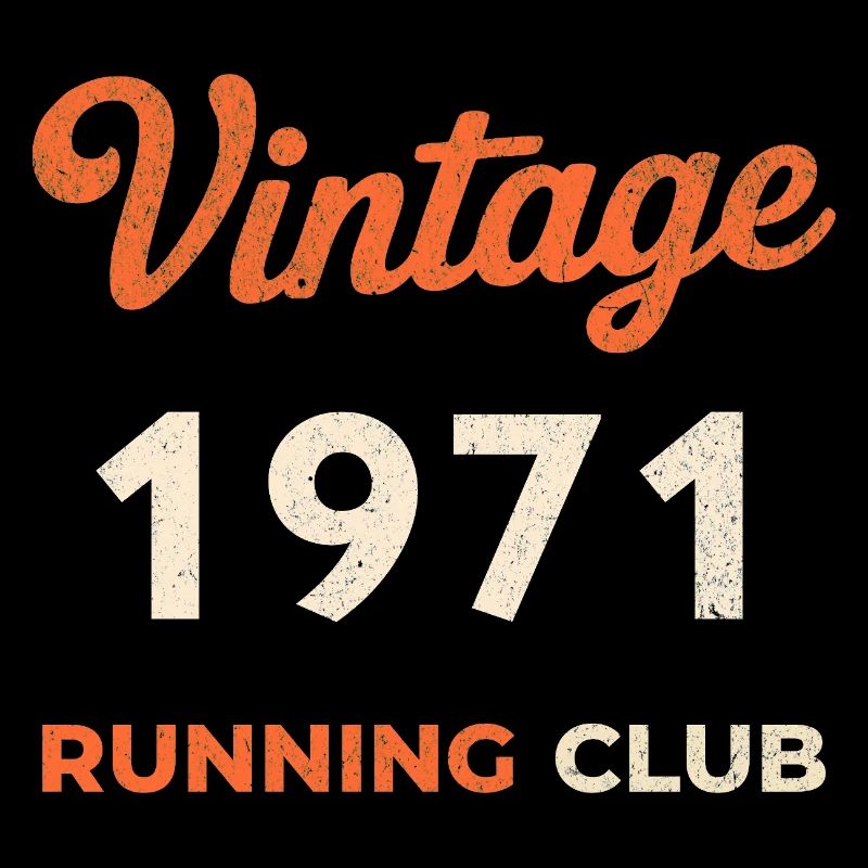 Idée cadeau d’anniversaire vintage du club de course de course 1971