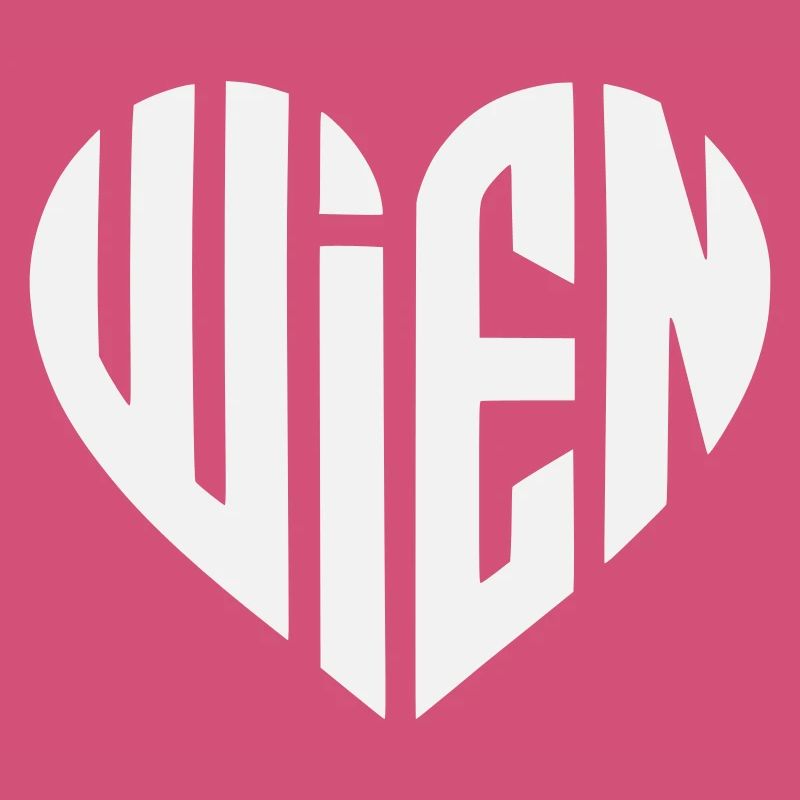 Vienna Typo Geometric Heart