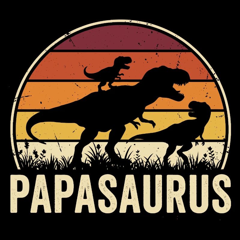 Papasaurus Papa Dinosaurier Vater Papa
