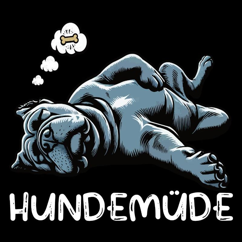 Hundemüde Cane Corso italienischer mastiff 
