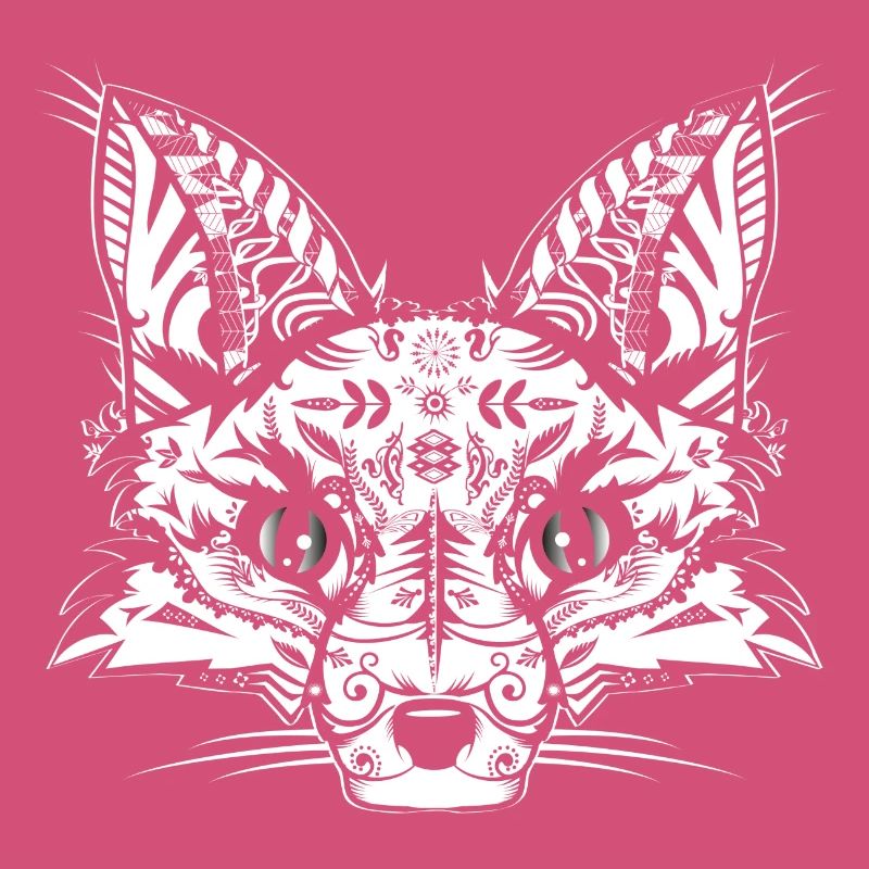 A fox head -White