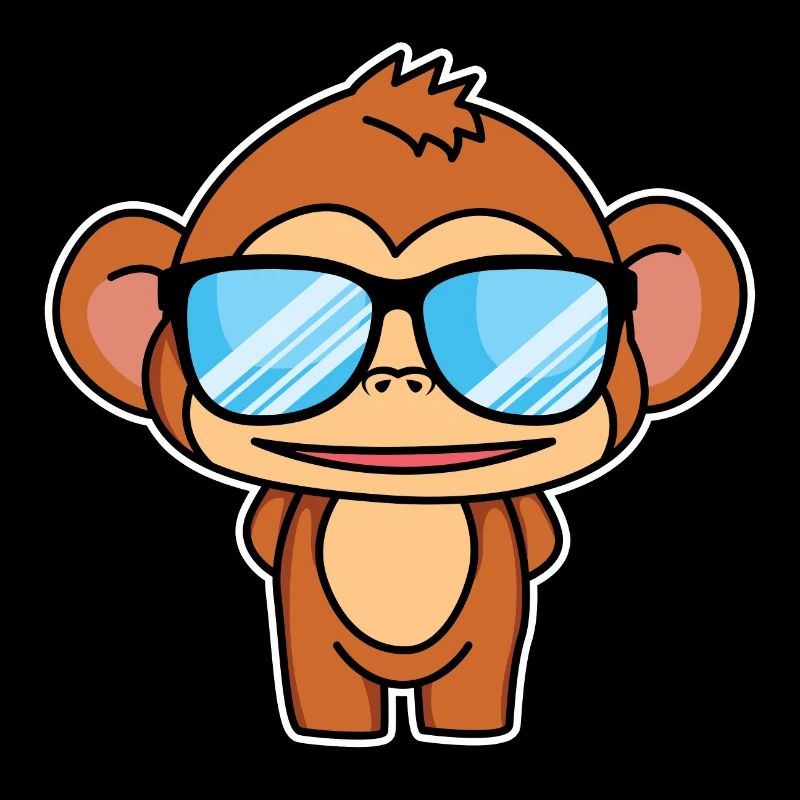 Petit singe intelligent - design