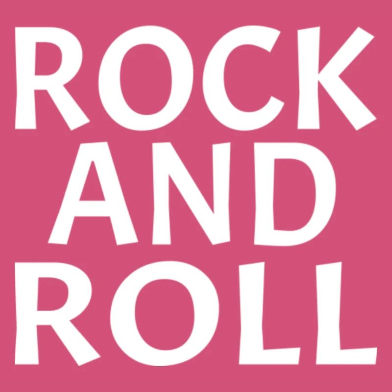 Conception typographique dynamique rock and roll