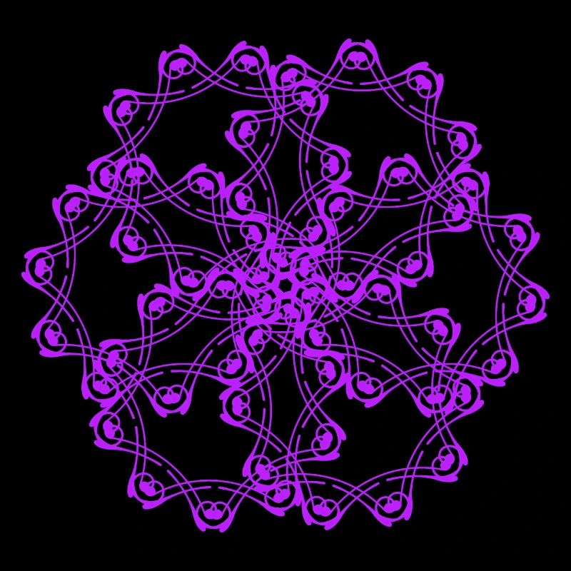 Random patterns circled