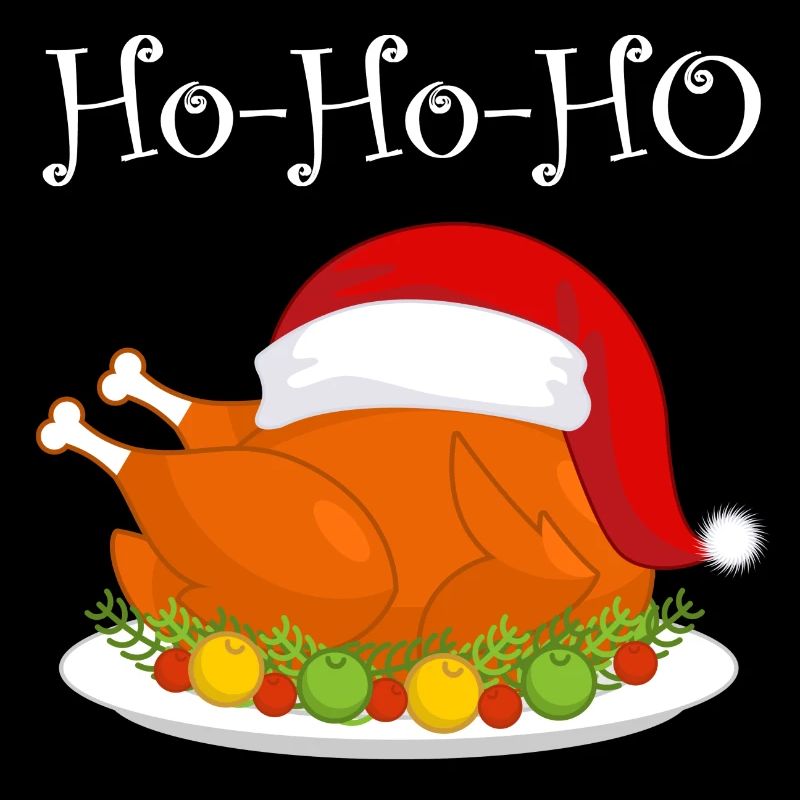 père Noël, dinde Noël, joyeuse fête