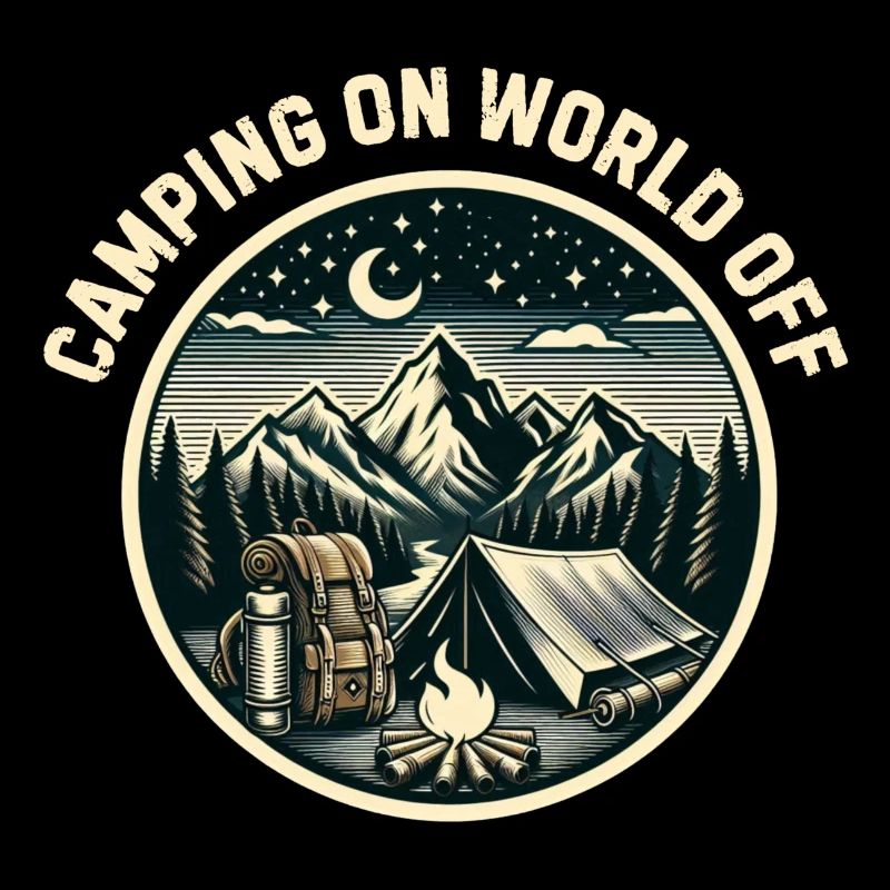 Camping auf der Welt aus