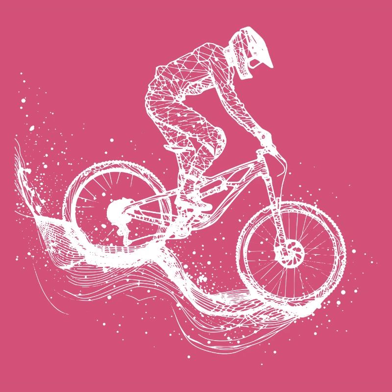 Mountain Biking Drawing
