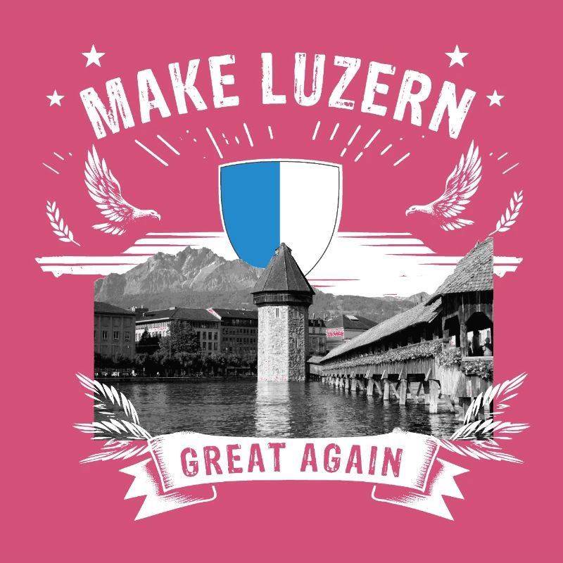 MAKE LUZERN GREAT AGAIN KI mit Wappen