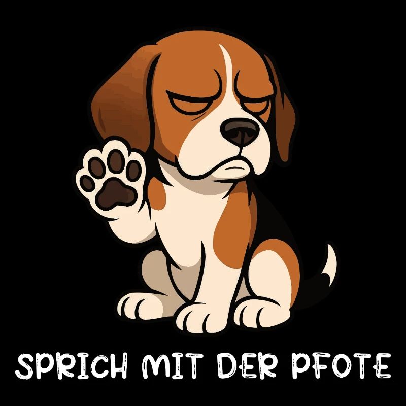 Sprich mit der Pfote Beagle Beaglebesitzer 