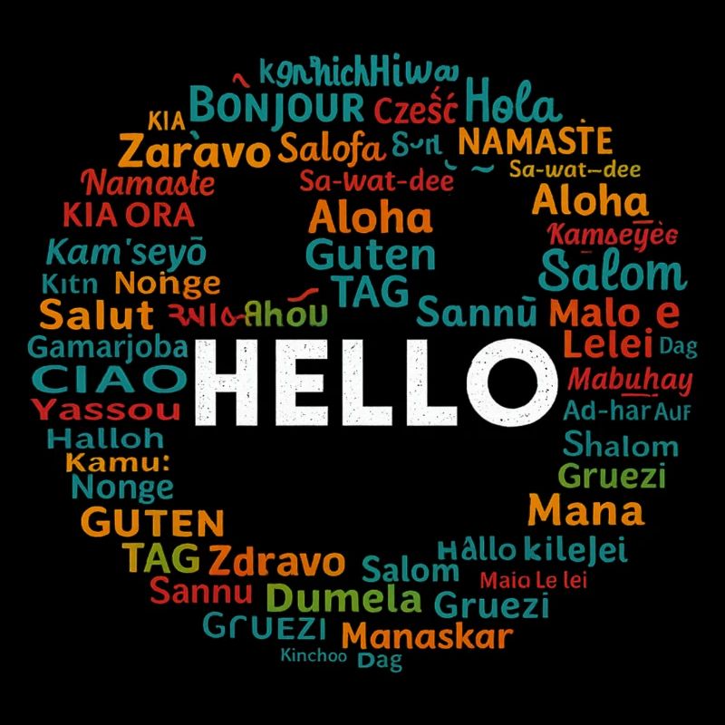 Commencez par Hello Different World Language Learning