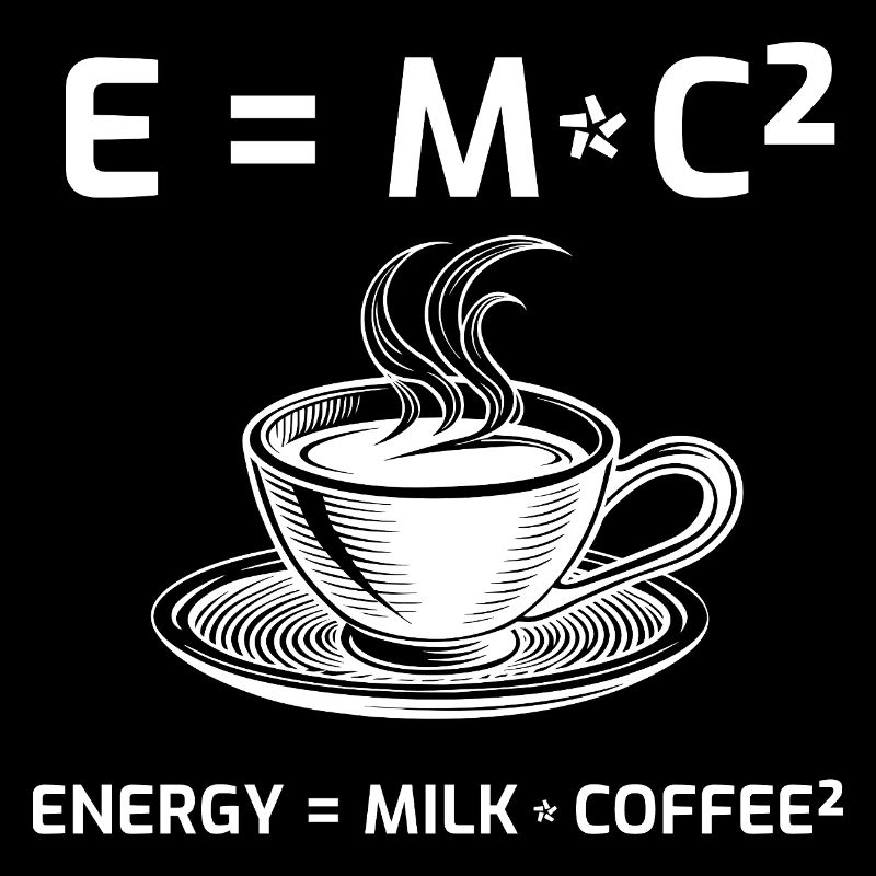 Kaffeetrinker Kaffeeformel E=MC2