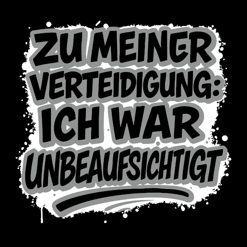 Zu meiner Verteidigung – Graffiti Typo Design