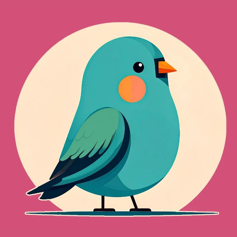 Petit oiseau vert-bleu