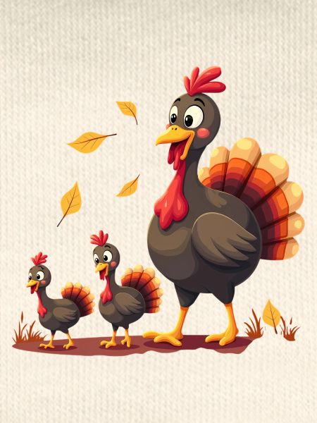 Bébé dinde de Thanksgiving