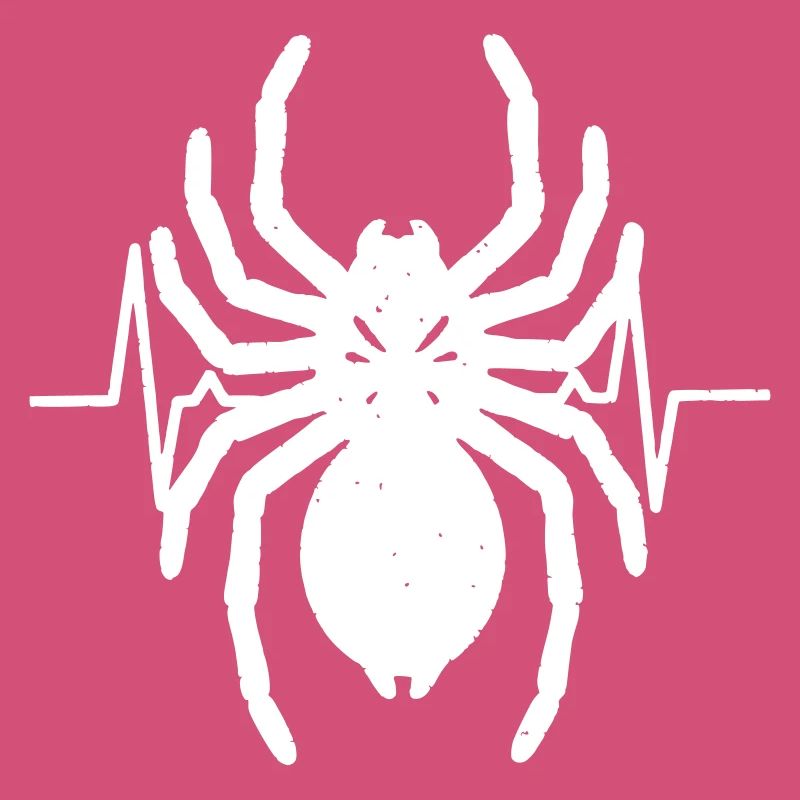 Spider Tarantula Heartbeat ECG Vector