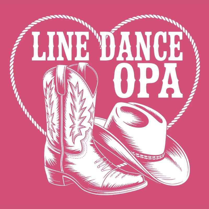 Line Dance Opa Herz Boot
