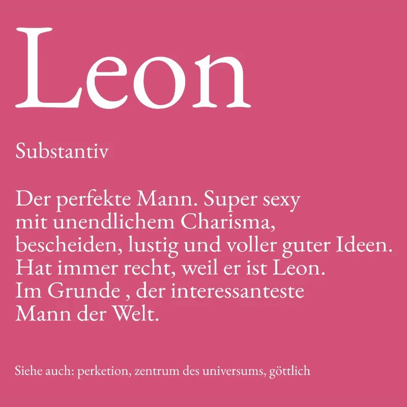 Explication du dictionnaire Leon Prénom Lukas
