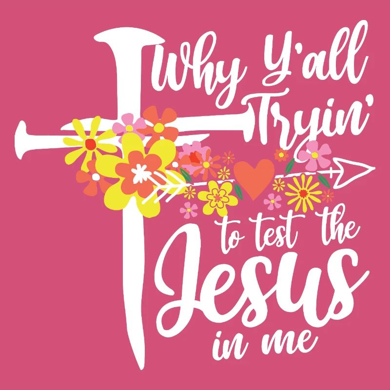 Croix de fleurs : Jésus en moi
